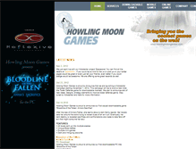 Tablet Screenshot of howlingmoongames.com